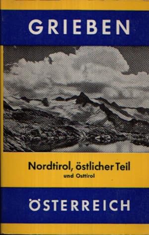 Bild des Verkufers fr Nordtirol, stlicher Teil und Osttirol zum Verkauf von Andrea Ardelt