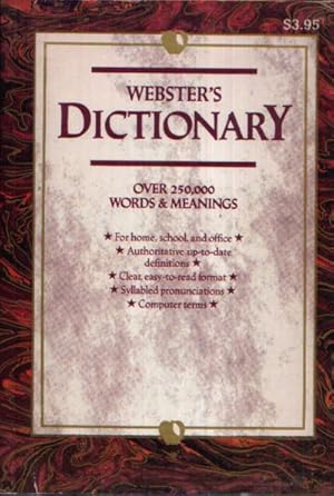 Bild des Verkufers fr Webster s Dictionary zum Verkauf von Andrea Ardelt