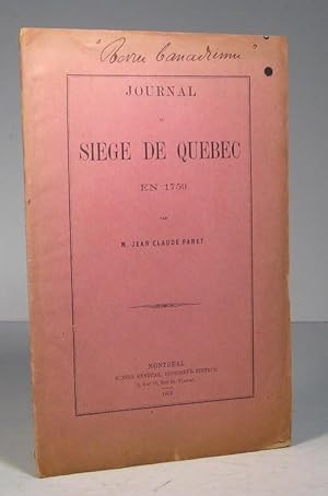 Journal du Siège de Québec en 1759