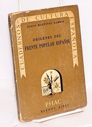 Origines del frente popular Español