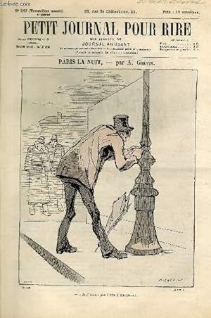 Bild des Verkufers fr Petit journal pour rire N547 de la 3 srie - Paris la nuit zum Verkauf von Le-Livre