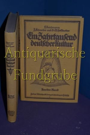 Immagine del venditore per Ein Jahrtausend deutscher Kultur, Quellen von 800 - 1800 Band I: Die ueren Formen deutschen Lebens u. Band II: - Die innere Stellung zur Kultur / 2 Bnde venduto da Antiquarische Fundgrube e.U.