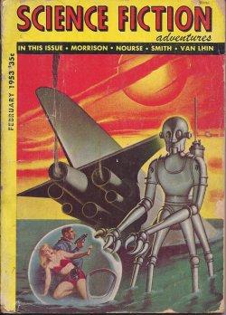 Imagen del vendedor de SCIENCE FICTION ADVENTURES: February, Feb. 1953 a la venta por Books from the Crypt