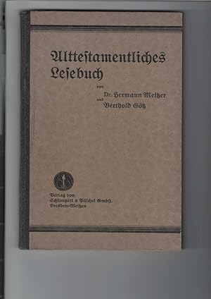 Bild des Verkufers fr Alttestamentliches Lesebuch. Mit drei Bildern: Marmorfigur "Moses" und "Jeremia" und "Die Erschaffung von Sonne und Mond" von Michelangelo. zum Verkauf von Antiquariat Frank Dahms