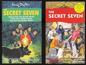 Seller image for THE SECRET SEVEN: SHOCK FOR THE SECRET SEVEN; LOOK OUT, SECRET SEVEN; FUN FOR THE SECRET SEVEN; PUZZLE FOR THE SECRET SEVEN; SECRET SEVEN FIREWORKS; GOOD OLD SECRET SEVEN. 2 VOLUME SET. for sale by Capricorn Books