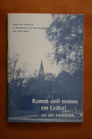 Romm ond nomm em Leaba!. . auf echt Schwäbisch. Verse und Gedichte in Schwäbisch und Hochdeutsch ...