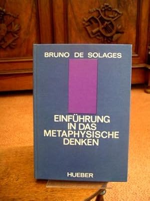 Einführung in das metaphysische Denken.