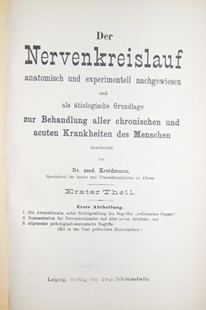 Der Nervenkreislauf anatomisch und experimentell nachgewiesen und als ätiologische Grundlage zur ...