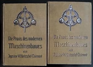 Imagen del vendedor de Die Praxis des modernen Maschinenbaues. Gemeinverstndliche Darstellung der technischen Grundlagen und Praktiken des Maschinenbaues. Bnde I und II und Atlasband. Mit 14 zerlegbaren Maschinenmodellen auf 10 Tafeln. a la venta por Treptower Buecherkabinett Inh. Schultz Volha