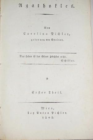 Bild des Verkufers fr Agathokles. 1. und 2. Teil . zum Verkauf von Treptower Buecherkabinett Inh. Schultz Volha
