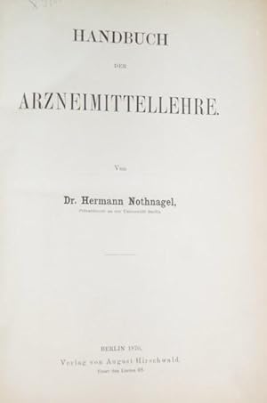 Handbuch der Arzneimittellehre.