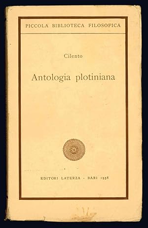 Immagine del venditore per Antologia plotiniana. venduto da Libreria Alberto Govi di F. Govi Sas