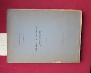 LArabie occidentale avant lHégire. H. Lammens S. J. ;