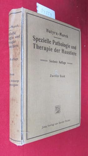 Bild des Verkufers fr Krankheiten der Verdauungsorgane, der Atmungsorgane und der Blutkreislauforgane. 2. Band (von 3). Spezielle Pathologie und Therapie der Haustiere. zum Verkauf von Versandantiquariat buch-im-speicher