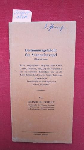 Imagen del vendedor de Bestimmungstabelle fr Schnepfenvgel (Charadiidae) a la venta por Versandantiquariat buch-im-speicher