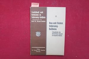 Bild des Verkufers fr Bau und Boden Schleswig-Holsteins : Erdgeschichte der heimatlichen Umwelt in einzelnen Bildern. Landschaft und Volkstum in Schleswig-Holstein, herausgegeben von Prof.Dr. Jrgen Hansen, Heft 3. zum Verkauf von Versandantiquariat buch-im-speicher