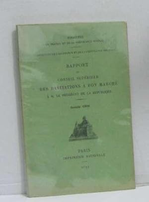 Imagen del vendedor de Rapport du conseil suprieur des habitations  bon march anne 1909 a la venta por crealivres