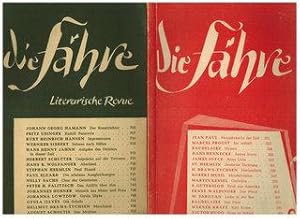 Die Fähre (später: Literarische Revue). Einzelhefte des 3. und 4. Jahrgangs. 3. Jhg.: Hefte 1, 2, 4.