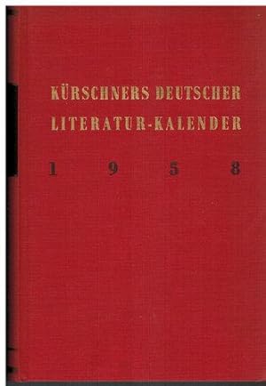 Image du vendeur pour Krschners Deutscher Literatur-Kalender 1958. mis en vente par Antiquariat Appel - Wessling