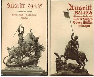 Ausritt 1933 - 1934, 1934/1935. 2 Almanache des Verlags Albert Langen - Georg Müller München.