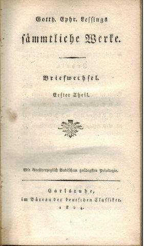 Briefwechsel. 4 Teile / Theile in 3 Bänden. (= Sämmtliche Werke Bde. 27 -30).