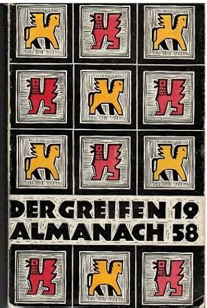 Bild des Verkufers fr Der Greifen Almanach auf das Jahr 1958. zum Verkauf von Antiquariat Appel - Wessling