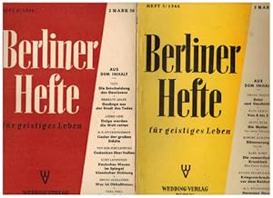 Berliner Hefte für geistiges Leben. Einzelhefte Nr. 3, 4, 6, 7 (1946)
