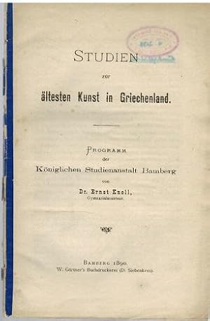 Studien zur ältesten Kunst in Griechenland. (Die pferdeköpfigen Dämonen Milchhöfers, Phigalia, Te...