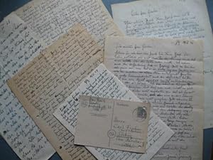 33 eigenhändige Briefe und Karten von 1946 - 1954. Hans Frank war Komponist ("Ewiger Ring", "Elis...
