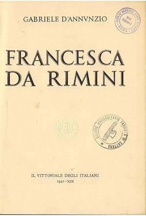 Francesca da Rimini. Tre Tragedie.