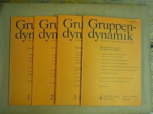 Gruppendynamik. Zeitschrift für angewandte Sozialpsychologie. Jahrgang 23 (1992), Heft 1-4 cplt.