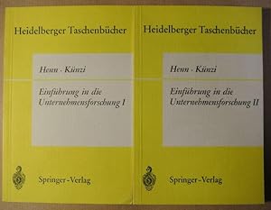 Einführung in die Unternehmensforschung I und II [Heidelberger Taschenbücher 38 und 39] (zwei Bän...
