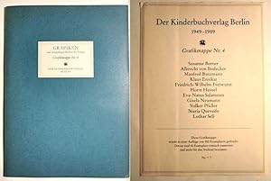 Der Kinderbuchverlag Berlin 1949-1989. Grafikmappe Nr. 4 mit elf signierten Originalgrafiken [Gra...