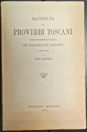 Seller image for Raccolta di proverbi toscani for sale by Antiquariat Bernhard