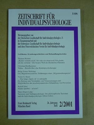 Zeitschrift für Individualpsychologie. Psychoanalytische Kompetenz (26. Jahrgang 2001, Heft 2 ein...