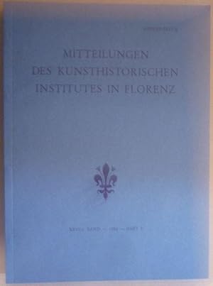 Imagen del vendedor de Mitteilungen des Kunsthistorischen Institutes in Florenz. XXVIII. Band, 1984 (aus Heft 3, hier der Sonderdruck des Beitrages von Ursula Schlegel) a la venta por Antiquariat Bernhard