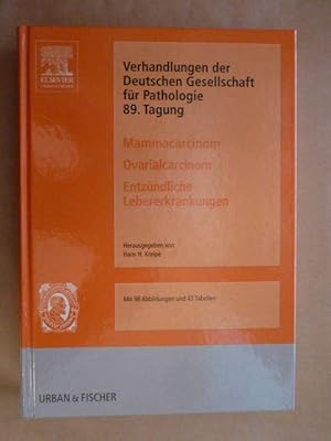 Immagine del venditore per Verhandlungen der Deutschen Gesellschaft fr Pathologie; 89. Tagung: Mammacarcinom, Ovarialcarcinom, entzndliche Lebererkrankungen. Die besten Forschungsbeitrge 2005 venduto da Antiquariat Bernhard