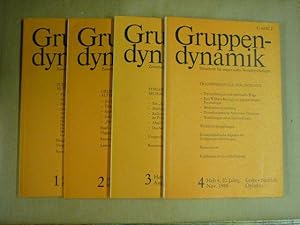 Gruppendynamik. Zeitschrift für angewandte Sozialpsychologie. Jahrgang 20 (1989), Heft 1-4 cplt.