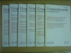 Gruppendynamik. Forschung und Praxis. Jahrgang 9 (1978), Heft 1-6 cplt.