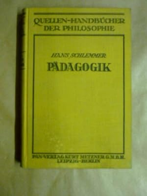 Pädagogik (Quellenhandbücher der Philosophie)