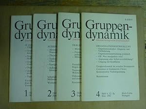 Gruppendynamik. Zeitschrift für angewandte Sozialwissenschaft. Jahrgang 12 (1981), Heft 1-4 cplt.