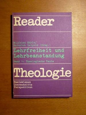 Imagen del vendedor de Lehrfreiheit und Lehrbeanstandung. Band 1: Theologische Texte a la venta por Antiquariat Bernhard