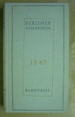Imagen del vendedor de Berliner Almanach 1947 a la venta por Antiquariat Bernhard