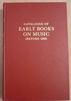 Catalogue of early books on music (before 1800) [und mitgebunden] Supplement. Books acquired by t...
