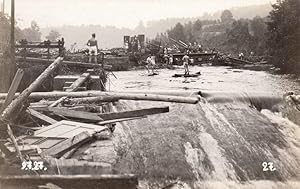 (Berggießhübel). (Foto Hochwasser 1927).