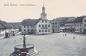 Stadt Remda. Markt mit Rathaus.