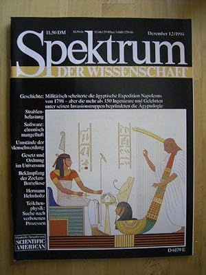 Bild des Verkufers fr Spektrum der Wissenschaft. Heft Dezember 1994., zum Verkauf von Versandantiquariat Harald Gross