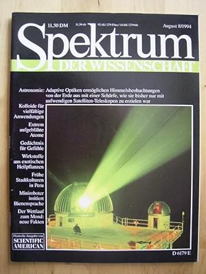 Seller image for Spektrum der Wissenschaft. Heft August 1994., for sale by Versandantiquariat Harald Gross