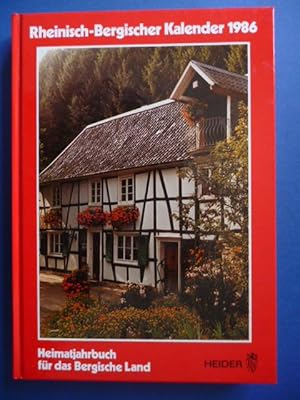 Bild des Verkufers fr Rheinisch-Bergischer Kalender 1986. Heimatjahrbuch fr das Bergische Land., zum Verkauf von Versandantiquariat Harald Gross