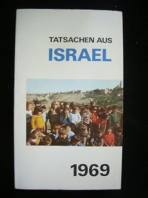 Bild des Verkufers fr Tatsachen aus Israel 1969., zum Verkauf von Versandantiquariat Harald Gross